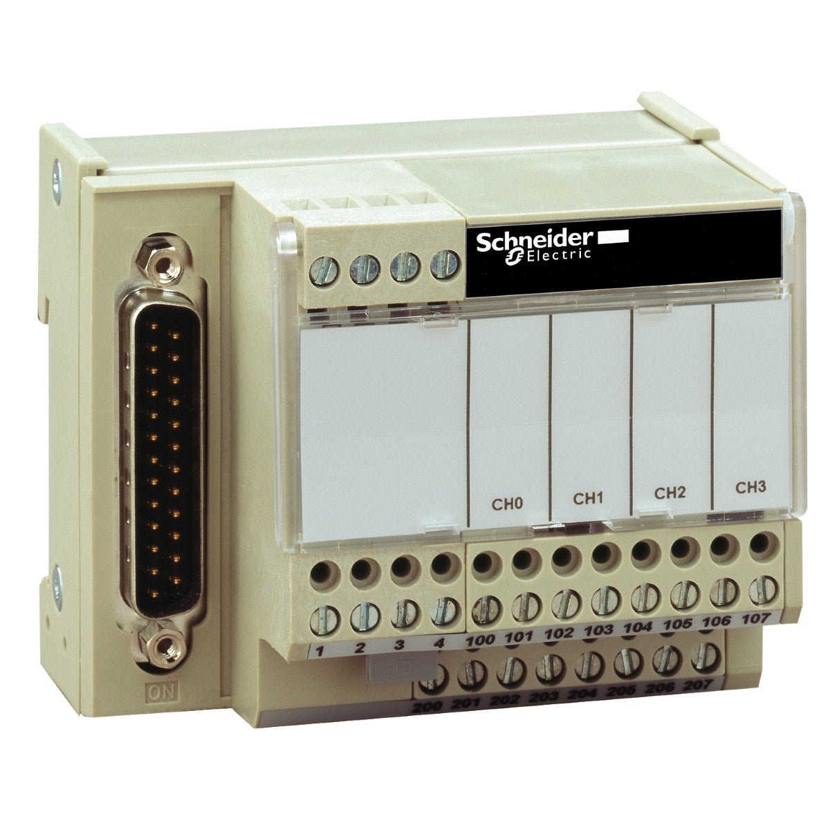 connection sub-base ABE7 - for distribution of 4 analog output channels
