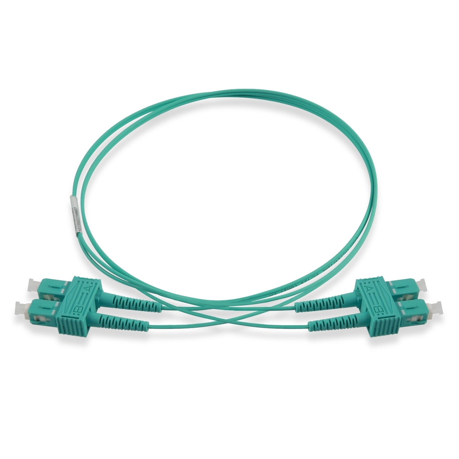 Fibre optic patch cord, Actassi, OM3, SC-SC, duplex, LSZH, 1 m