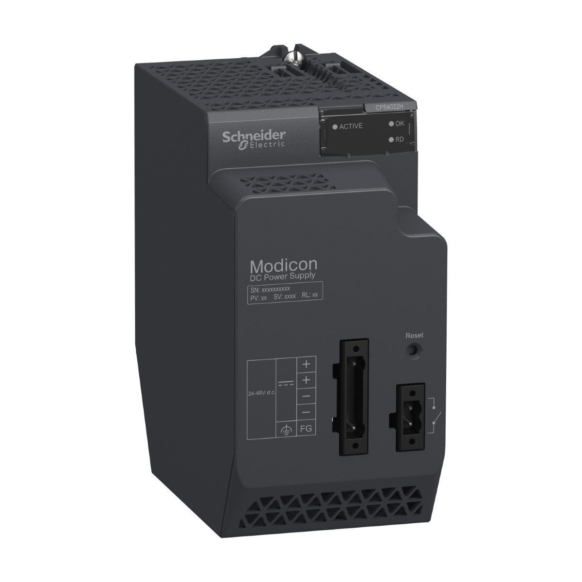 redundant power supply module, Modicon X80, 24 to 48V DC, for severe environment