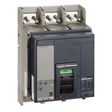 Circuit breaker, ComPact NS1600N, 50kA/415VAC, Micrologic 2.0 trip unit, 1600A, fixed, 3 poles 3d