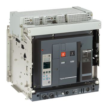 Circuit breaker frame, MasterPact NW10H1, 1000A, 65kA/440VAC 50/60Hz (Icu), 4P, right Neutral, fixed, no control unit