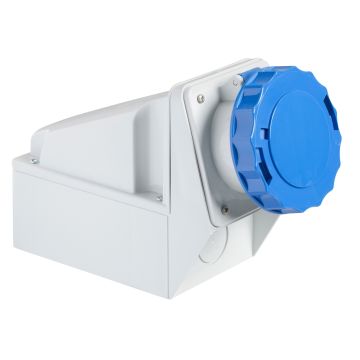 Wall mounting socket, Mureva PK, 125A, 3P+E, 220V, IP67