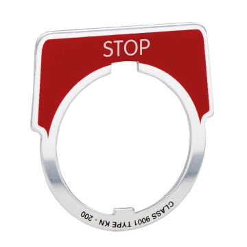 Legend, Harmony 9001K, Harmony 9001SK, 30mm, aluminium, black with silver letters,40x43mm, marking START