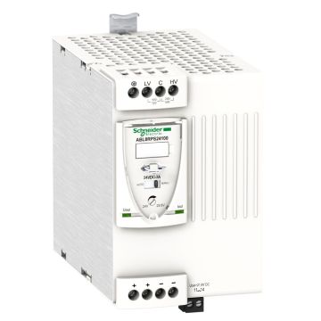 Regulated switch power supply, modicon power supply, 1 or 2 phase, 100...500V, 24V, 10A