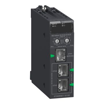 remote IO drop E/IP, Modicon X80, performance, service port, advanced features, coated