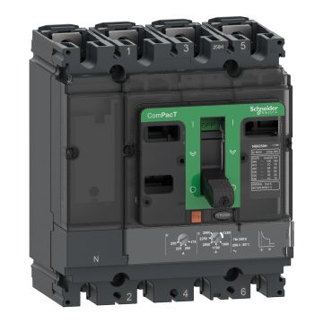 Circuit breaker, ComPacT NSX100B, 25kA/415VAC, 4 poles 3D (neutral not protected), TMD trip unit 32A, 50 degrees C