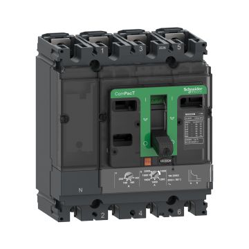 Circuit breaker, ComPacT NSX100N, 50kA/415VAC, 4 poles 4D (neutral fully protected), TMD trip unit 32A, 50 degrees C