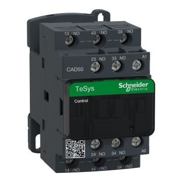 Control relay, TeSys Deca, 5NO, 0 to 690V, 48VAC 50/60Hz standard coil, screw clamp
