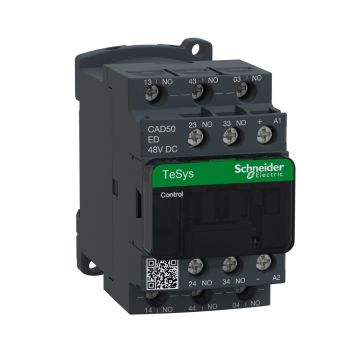 Control relay, TeSys Deca, 5NO, 0 to 690V, 48VDC standard coil, screw clamp