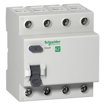 Residual current circuit breaker (RCCB), Easy9, 4P, 40A, AC type, 30mA
