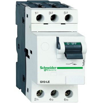 Motor circuit breaker,TeSys Deca frame 2,3P,10A,magnetic,toggle control,screw clamp terminals