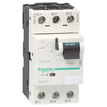 Motor circuit breaker,TeSys Deca,3P,1-1.6A,thermal magnetic,screw clamp terminals,toggle handle