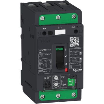 Motor circuit breaker, TeSys GV4, 3P, 50A, Icu 50kA, thermal magnetic multifunction, Everlink terminals