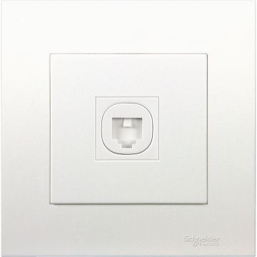 1G TELE OUTLET W_ SHUTTER, AS