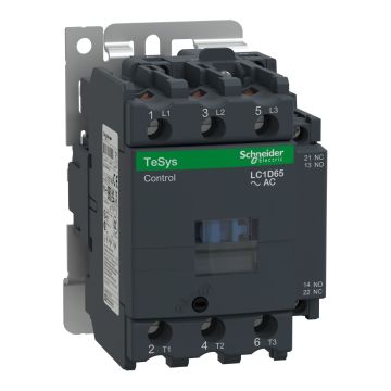 TeSys Deca contactor,3P(3NO),AC-3/AC-3e/=440V 65A,230V AC 50/60Hz coil