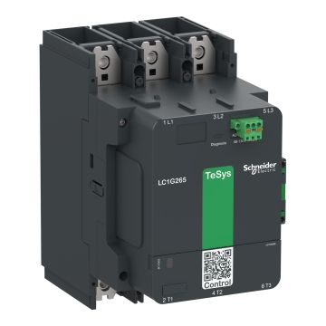 High power contactor, TeSys Giga, 3 pole (3NO), AC-3 <lt/>=440V 330A, standard version, 48ï¿½130V wide band AC/DC coil
