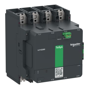 High power contactor, TeSys Giga, 4 pole (4NO), AC-1 =440V 700A, standard version, 48…130V wide band AC/DC coil