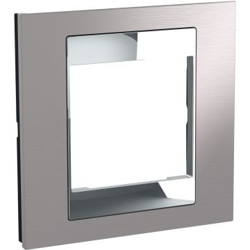 Unica Class - cover frame - 1 gang - ice aluminium