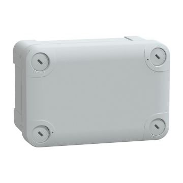 PC box IP66 IK08 RAL7035 Int.H125W80D65 Ext.H138W93D72 opaque PC cover H20