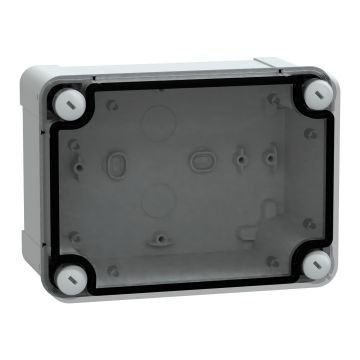 PC box IP66 IK08 RAL7035 Int.H150W105D80 Ext.H164W121D87 Transp.cover H20