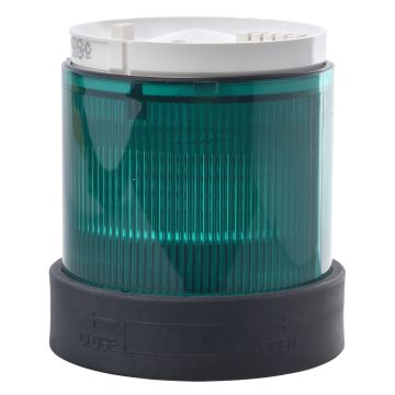 Indicator bank, Harmony XVB, illuminated unit, plastic, green, 70mm, steady, integral LED, 24V AC DC