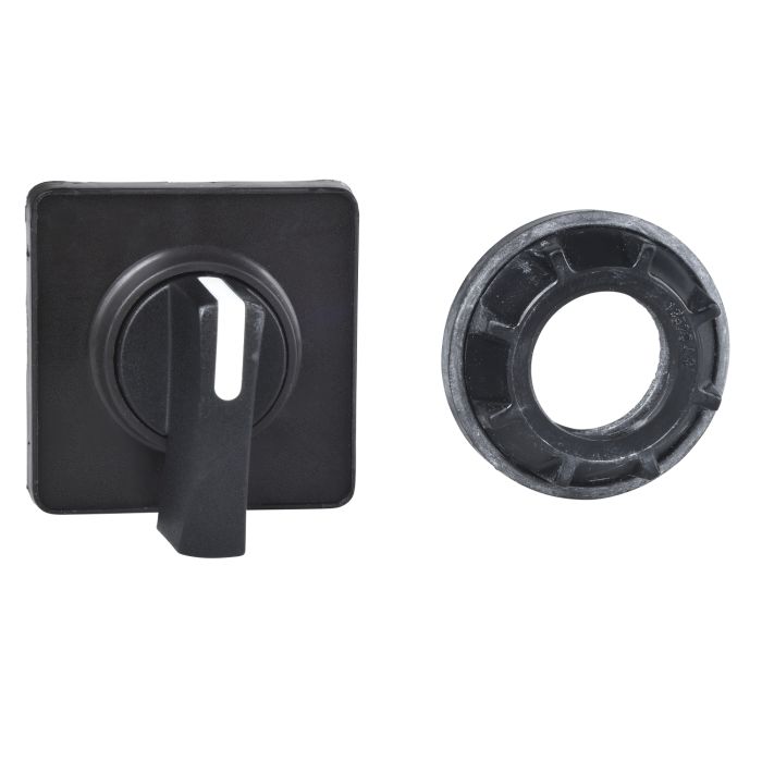 Cam switch operating head, Harmony K, 22mm, plastic, 45x45mm, black, black handle main product photo