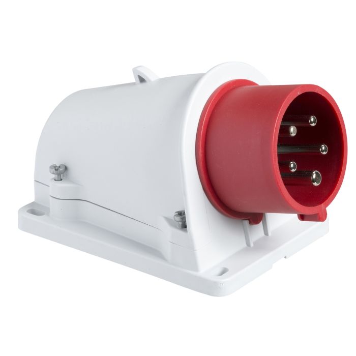 PratiKa plug - angled - 32A - 3P + E - 380...415 V AC - IP44 - wall-mounted main product photo