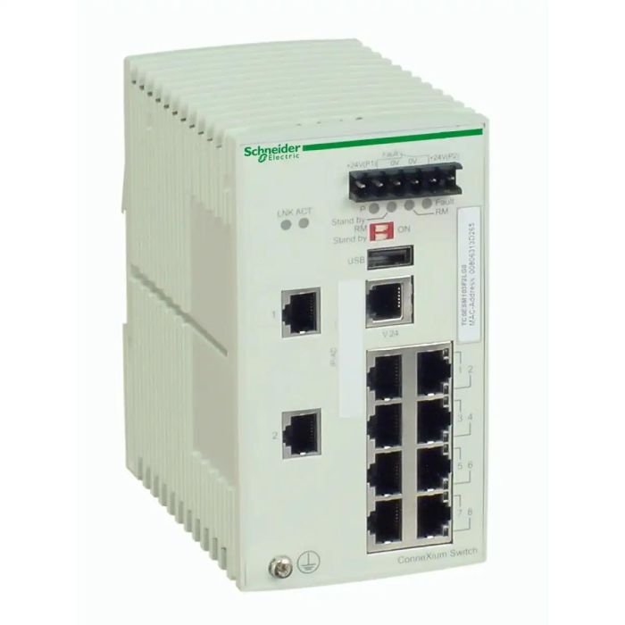 ConneXium Managed Switch - 8 ports for copper + 2 Gigabit SFP main product photo