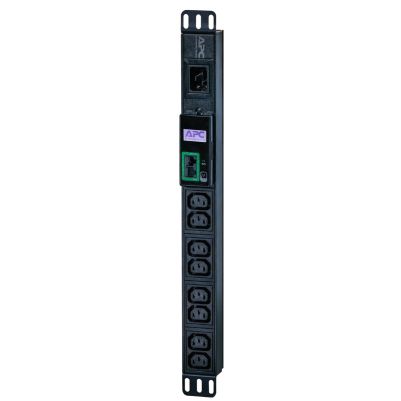APC Easy Rack PDU, Metered, 1U, 1 Phase, 3.7kW, 230V, 16A, 8 x C13 outlets, IEC60320 C20 inlet