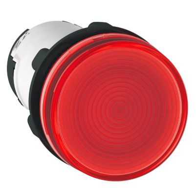 Pilot light, Harmony XB7, round red, 22mm, bulb BA9s, screw clamp terminals, 230V