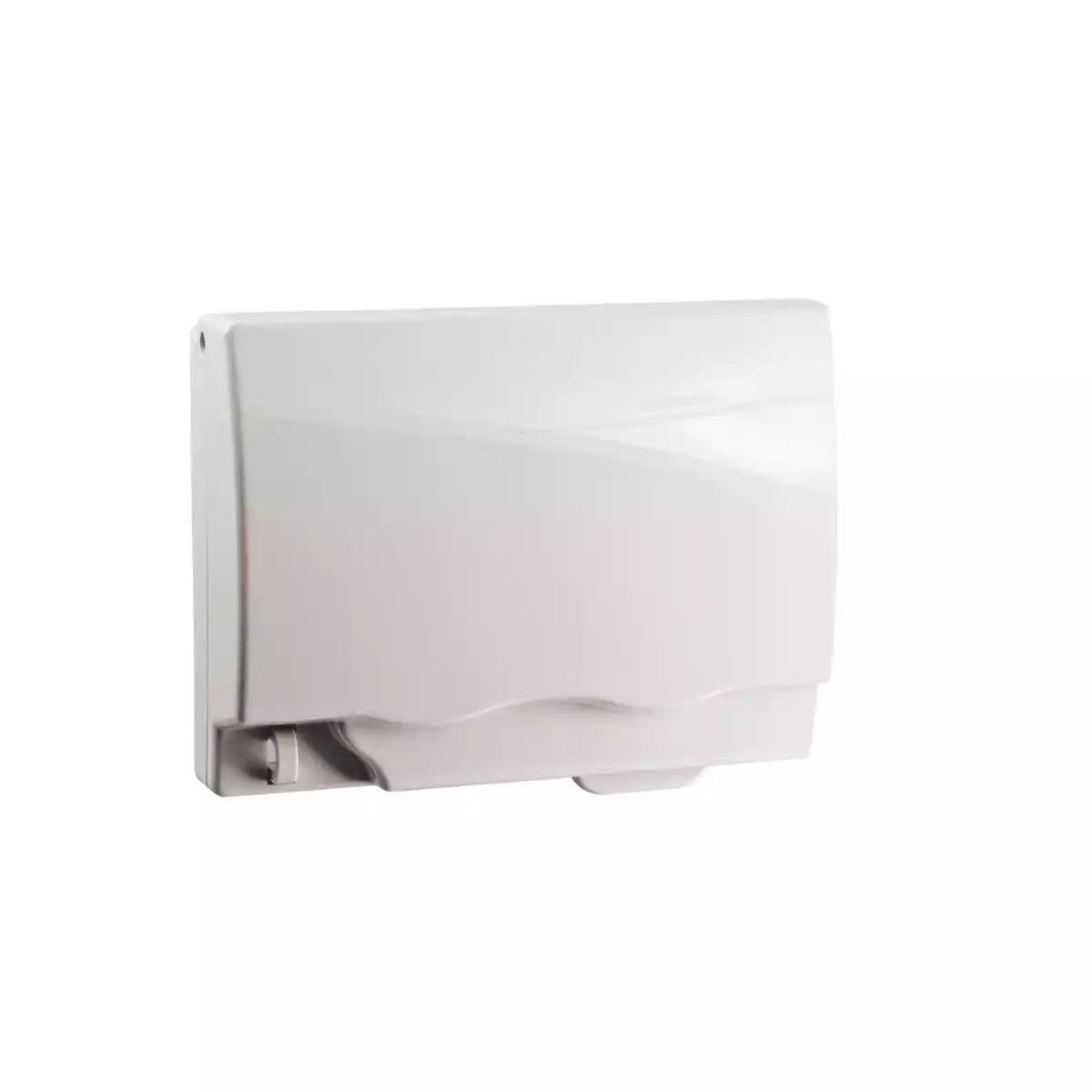 F-T WP TWIN GANG SOCKET COVER_WH_IP55