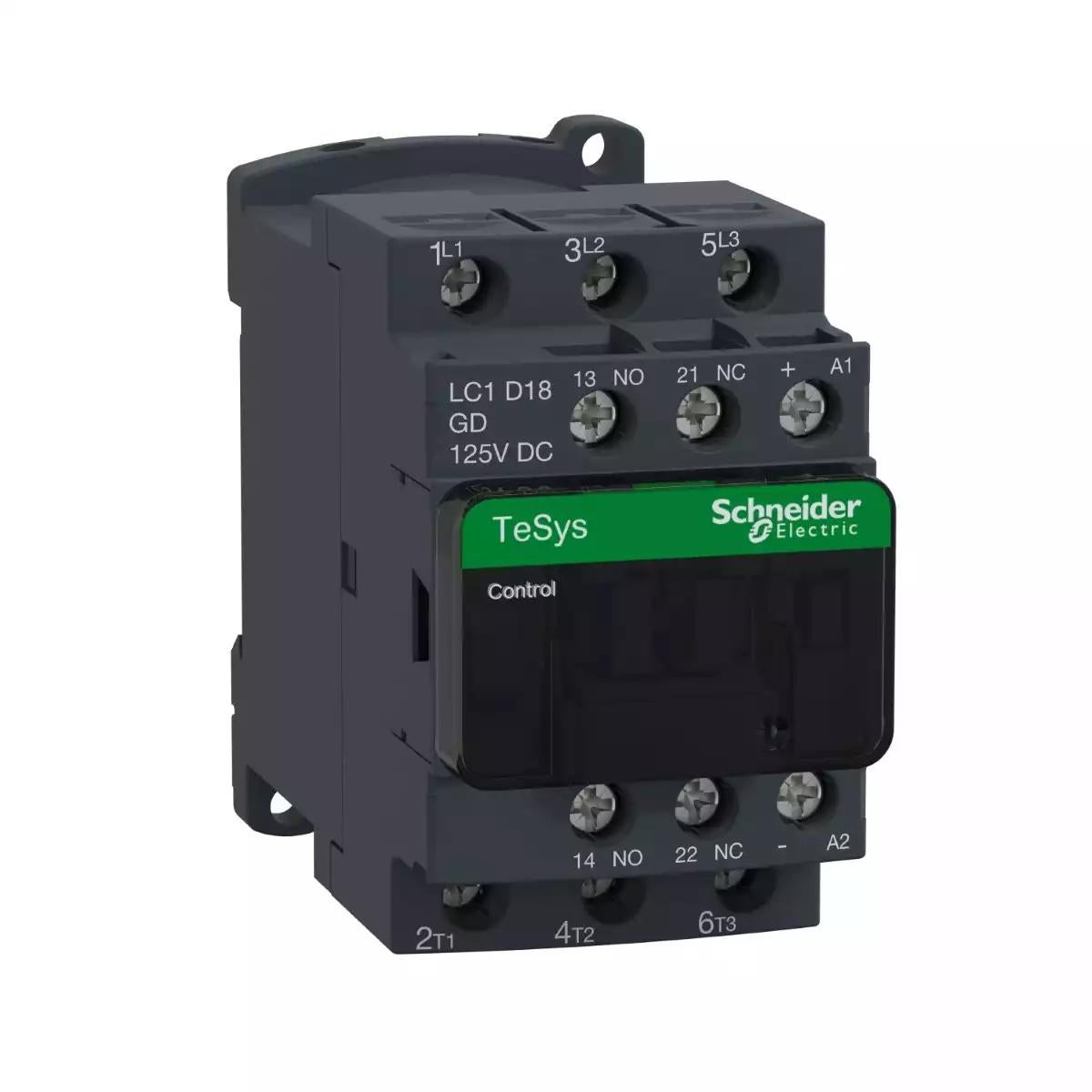 TeSys contactor 3P AC3 18A 125VDC coil