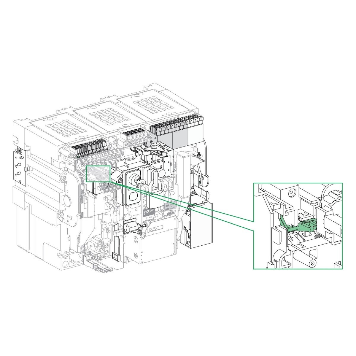 Automatic reset (RAR), MasterPact MTZ1/MTZ2/MTZ3 fixed/drawout, remote ...