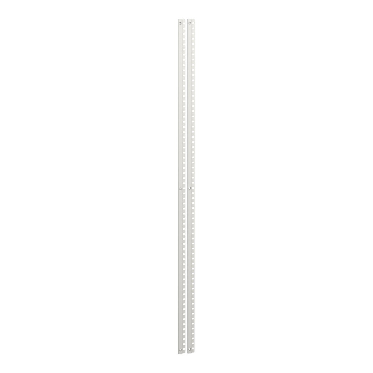 Front cover support upright, PrismaSeT G, 2 Plate Uprights, 33M, IP30, for enclosure W600mm/850mm, white, RAL 9001