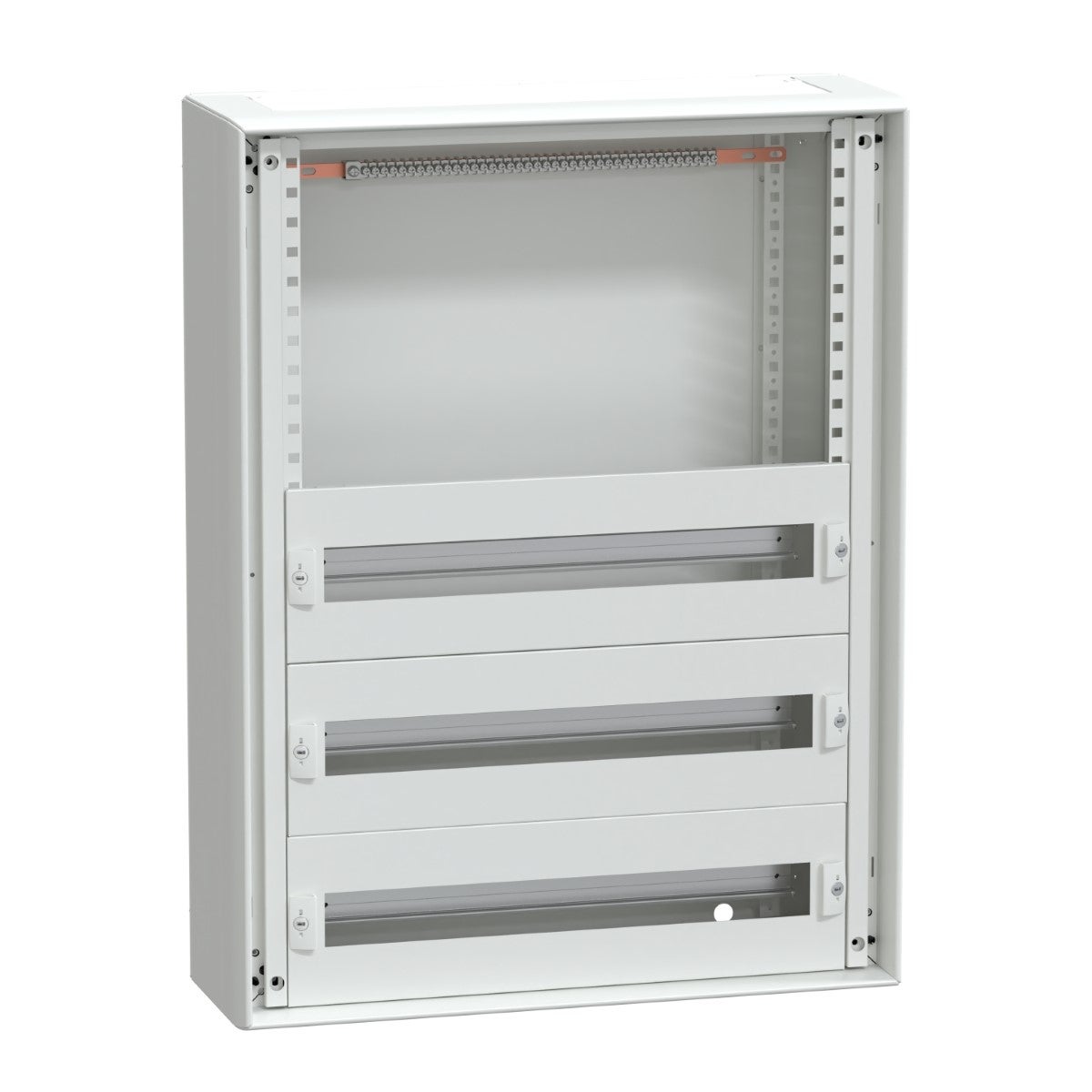 Enclosure, PrismaSeT G, for modular devices, wall mounted, W600mm, H780mm (3R + incomer), IP30, with front plates, Pack 250