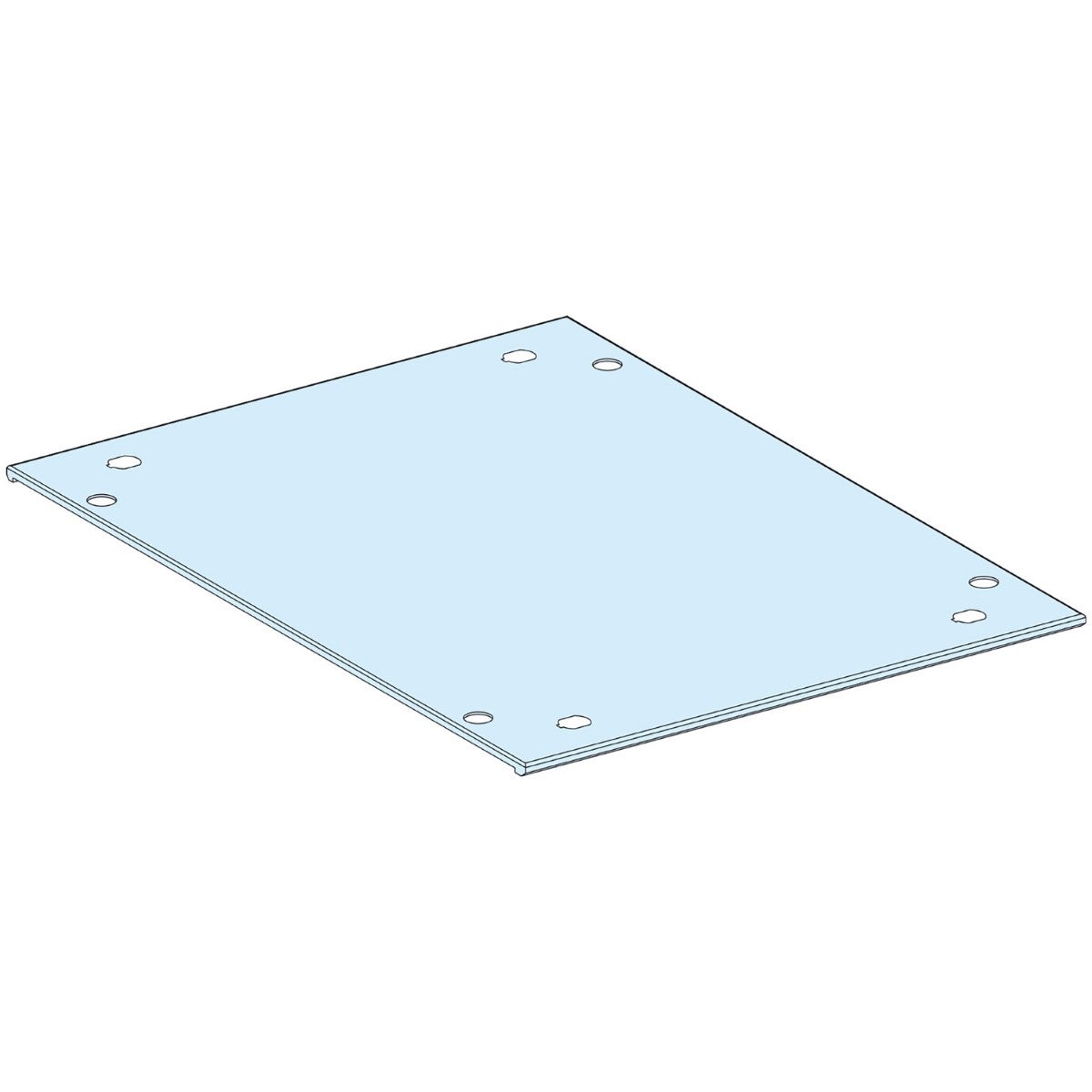 Roof plate, PrismaSeT P, for enclosure, W400mm, D400mm, IP30, white, RAL 9003