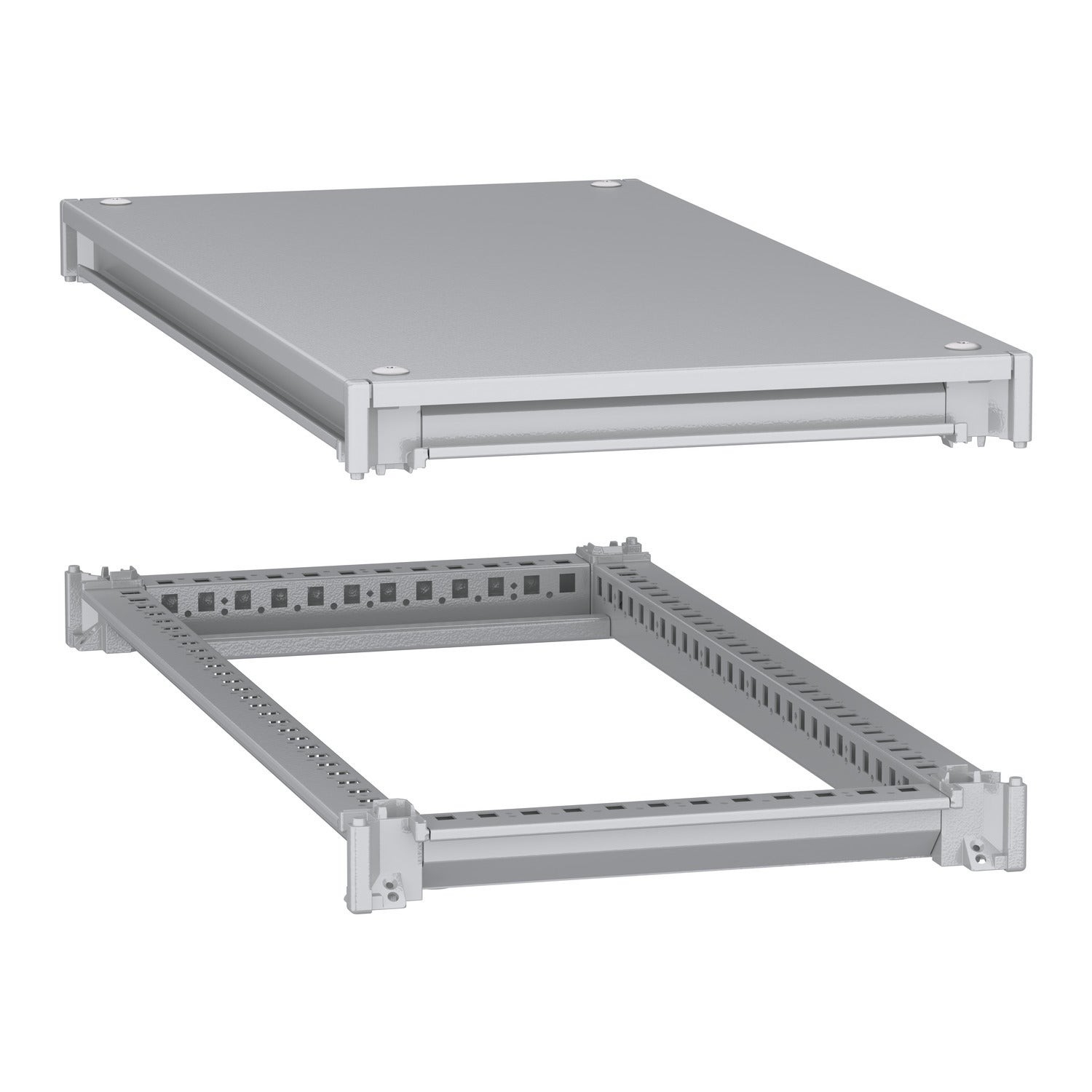 Bottom and top frame, PanelSeT SFN, for electrical enclosure W400 D800mm, roof included