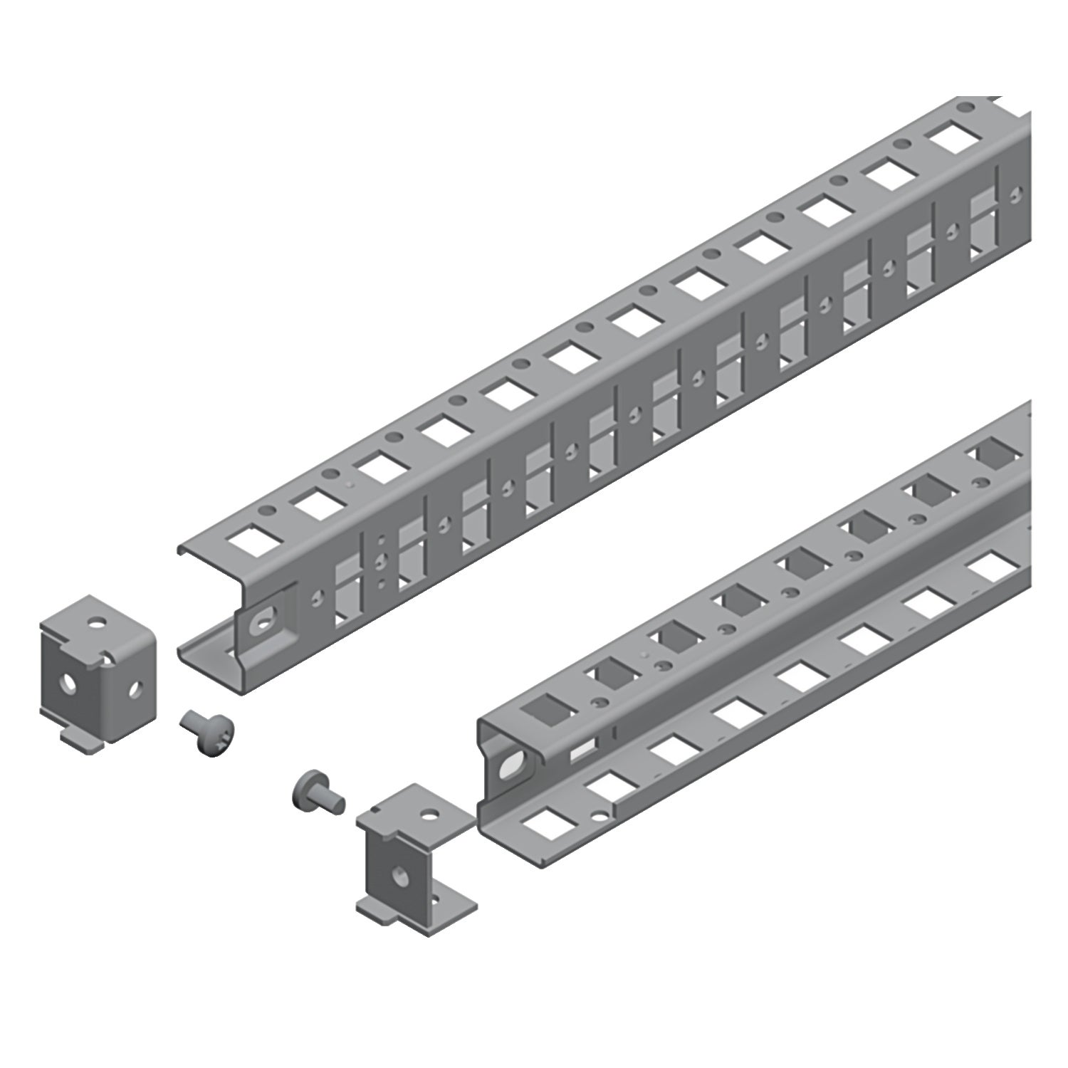 Universal cross rails, PanelSeT SFN, PanelSeT SF, PanelSeT SM, H40 W500mm, 1 row, set of 2