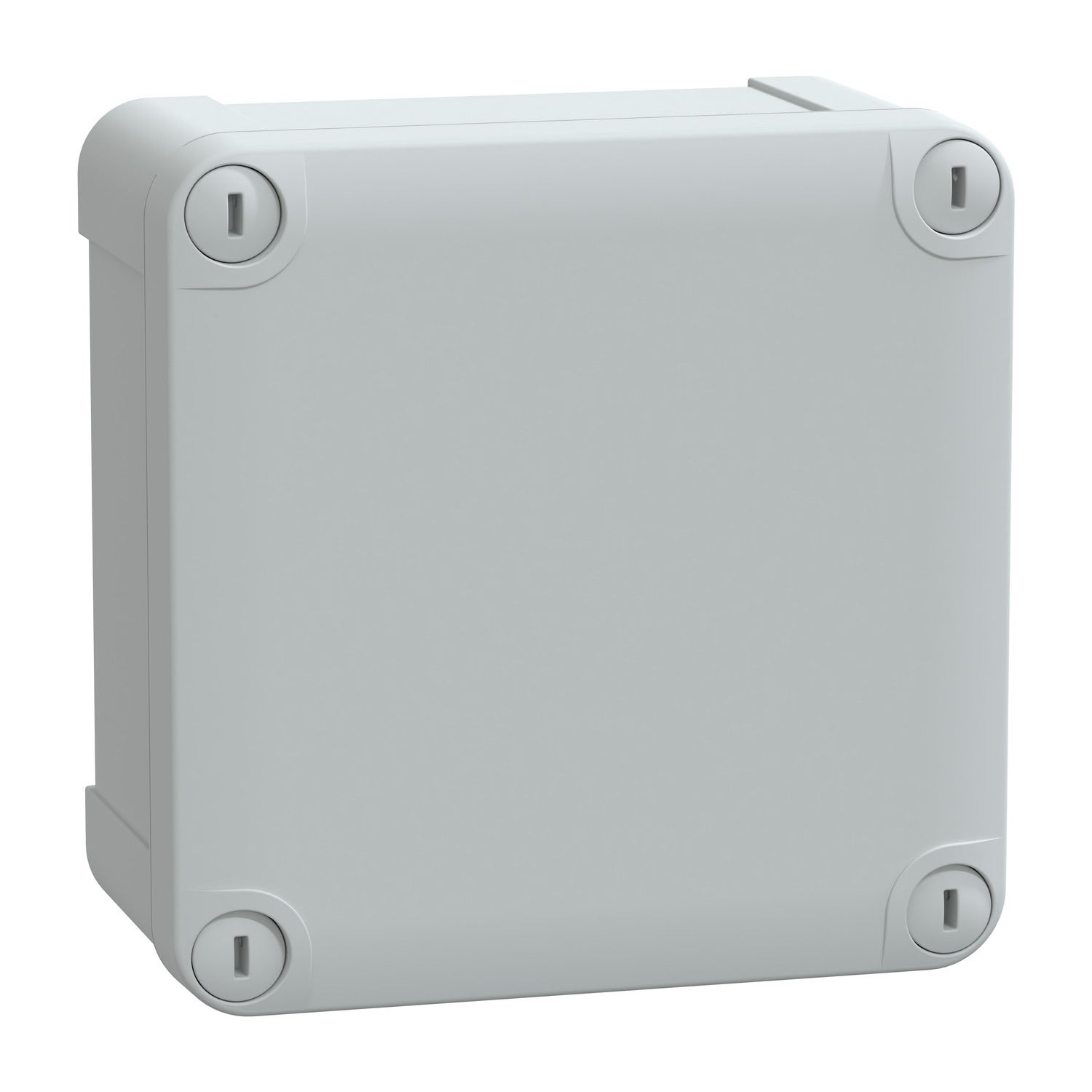 ABS box IP66 IK07 RAL7035 Int.H105W105D55 Ext.H116W116D62 Opaque cover H10