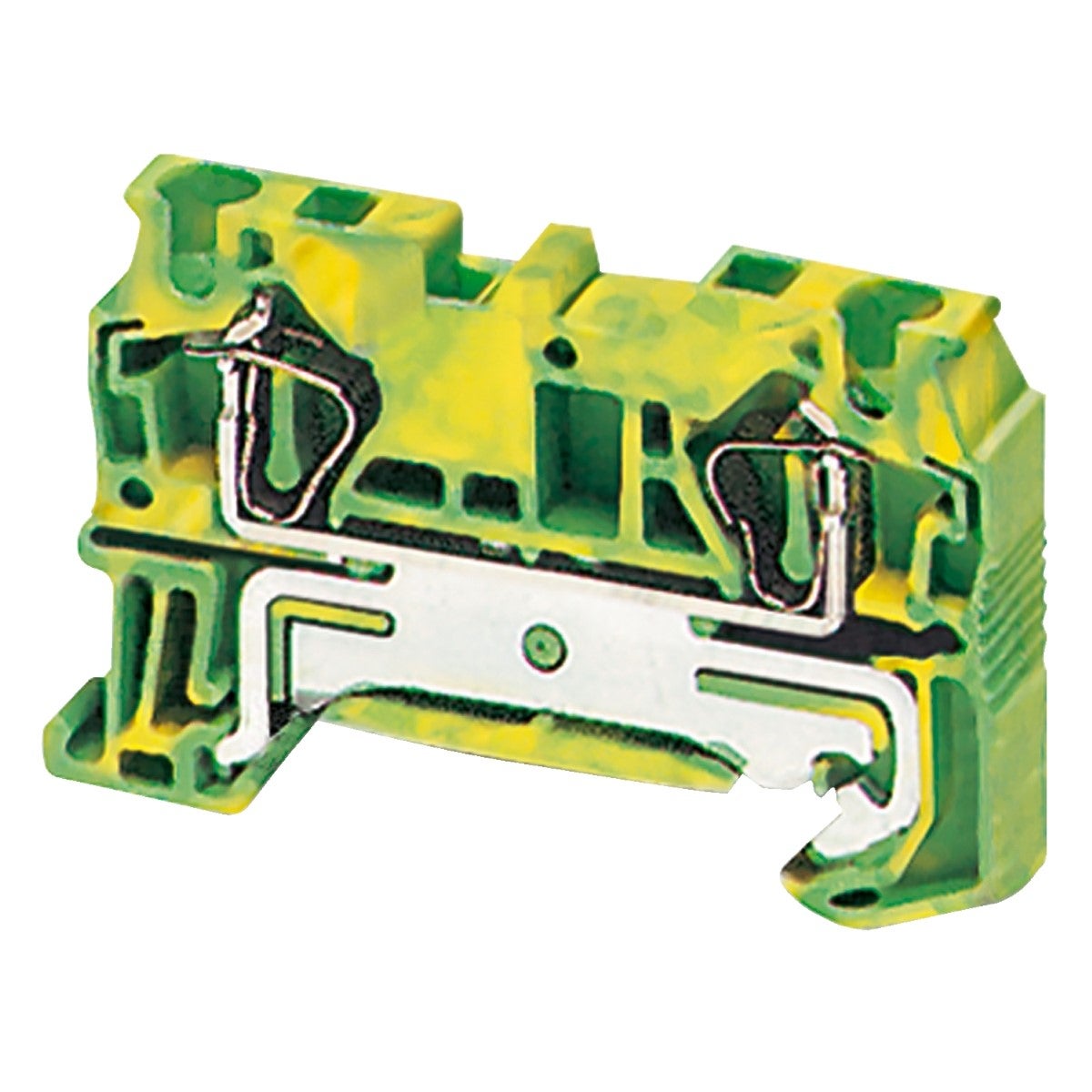 Terminal block, Linergy TR, spring type, protective earth, 2 points, 4mm�, green-yellow, set of 50
