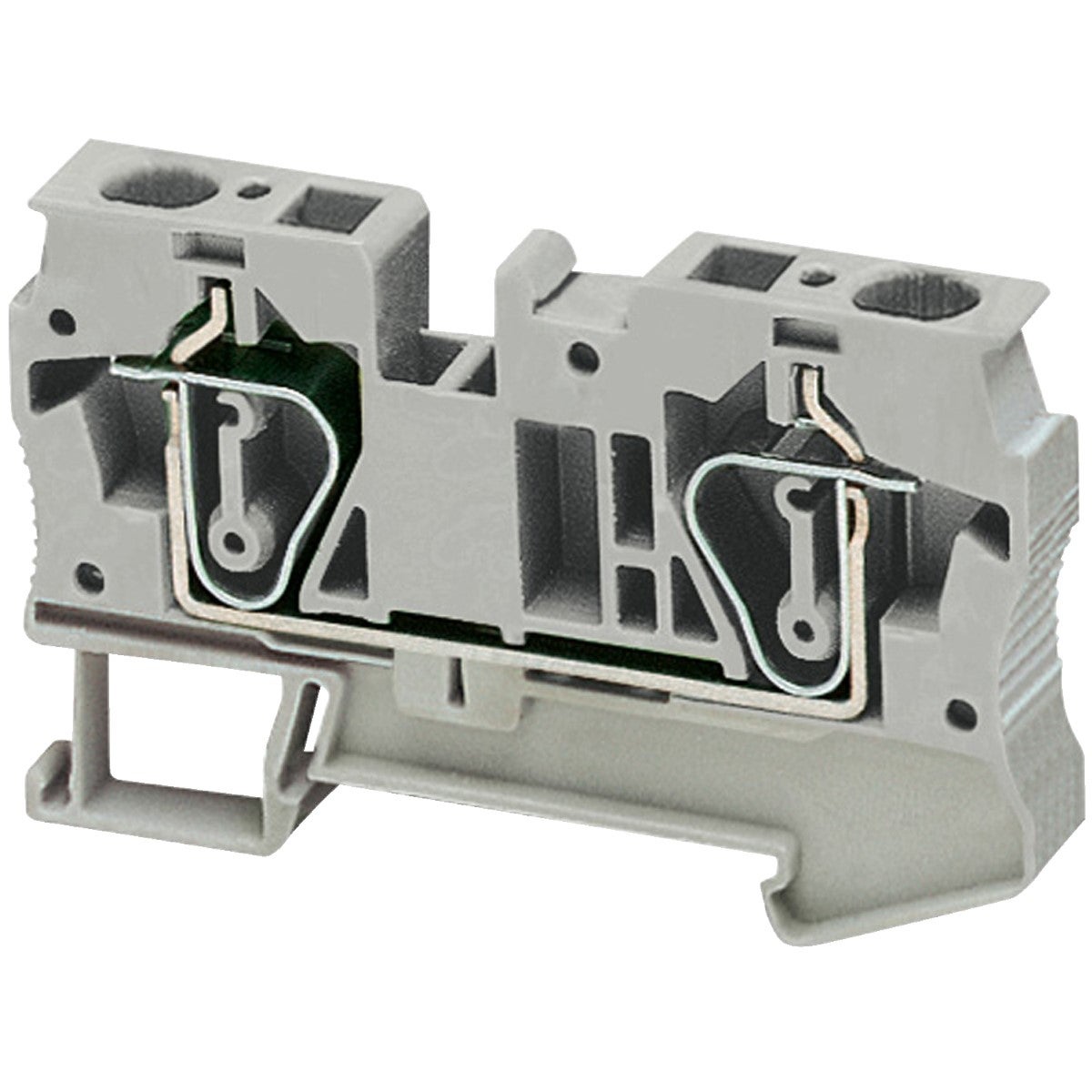 Terminal block, Linergy TR, spring type, feed through, 2 points, 6mm�, grey, set of 50