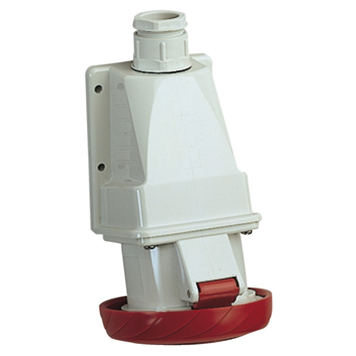 PratiKa socket - screw - angled - 16A - 2P + E - 380...415 V AC - wall