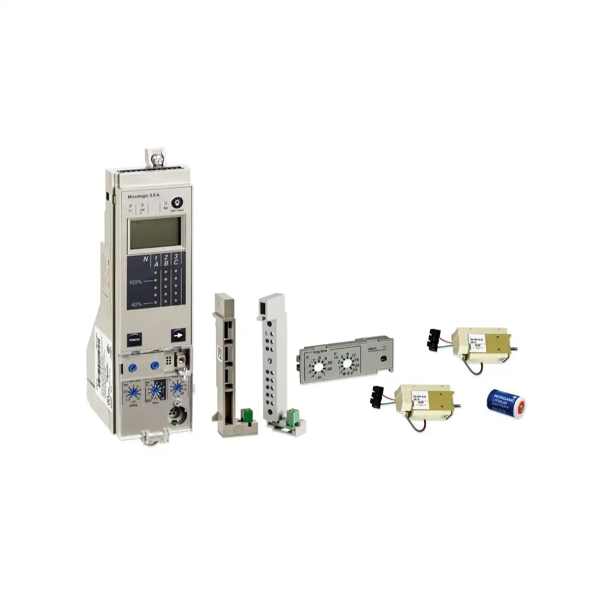 Relay and opening/closing release, Masterpact NW 12N1, spare part kit, Micrologic 5.0A, MX, XF, 100 to 130VDC AC, 1250A