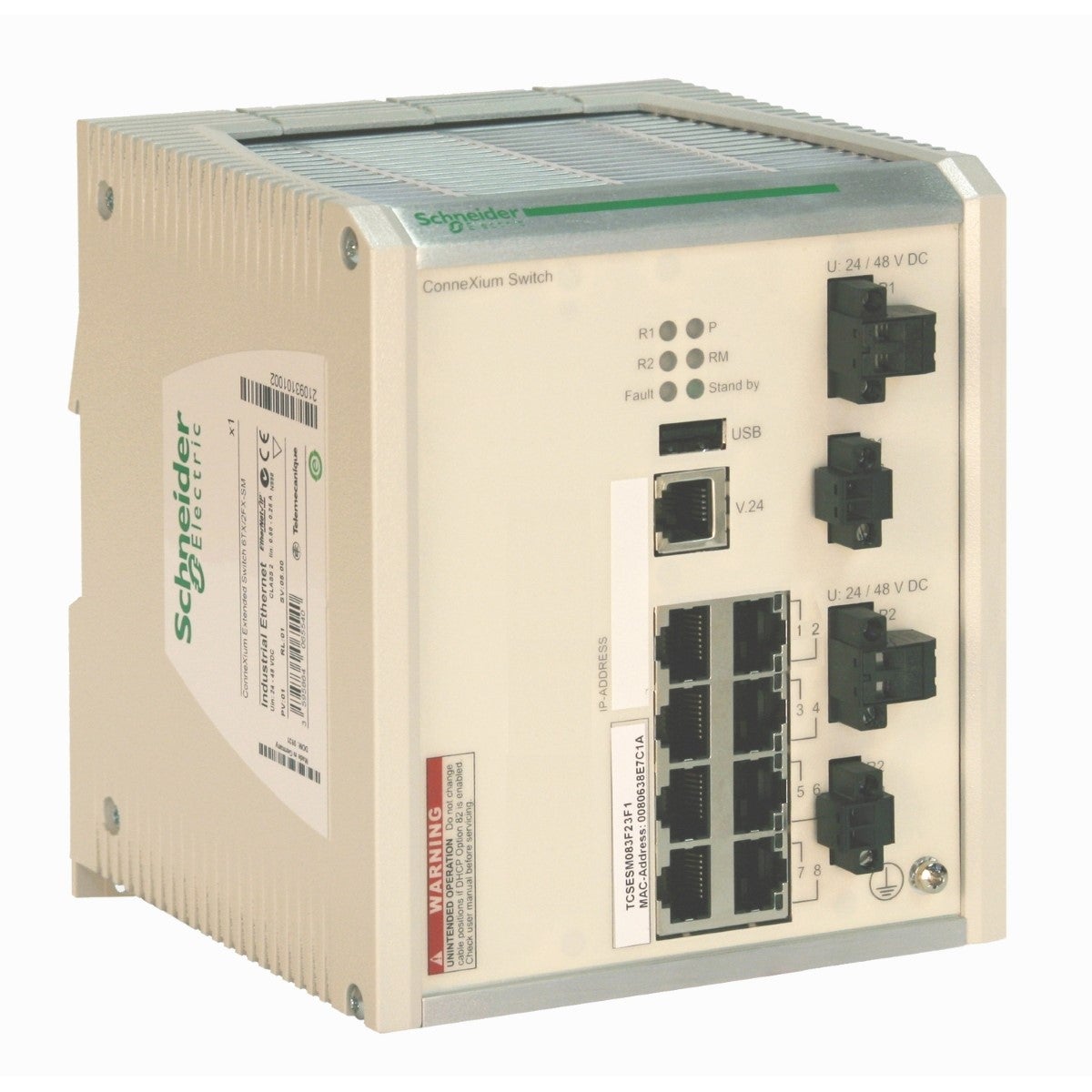 ConneXium Extended Managed Switch - 8 ports for copper