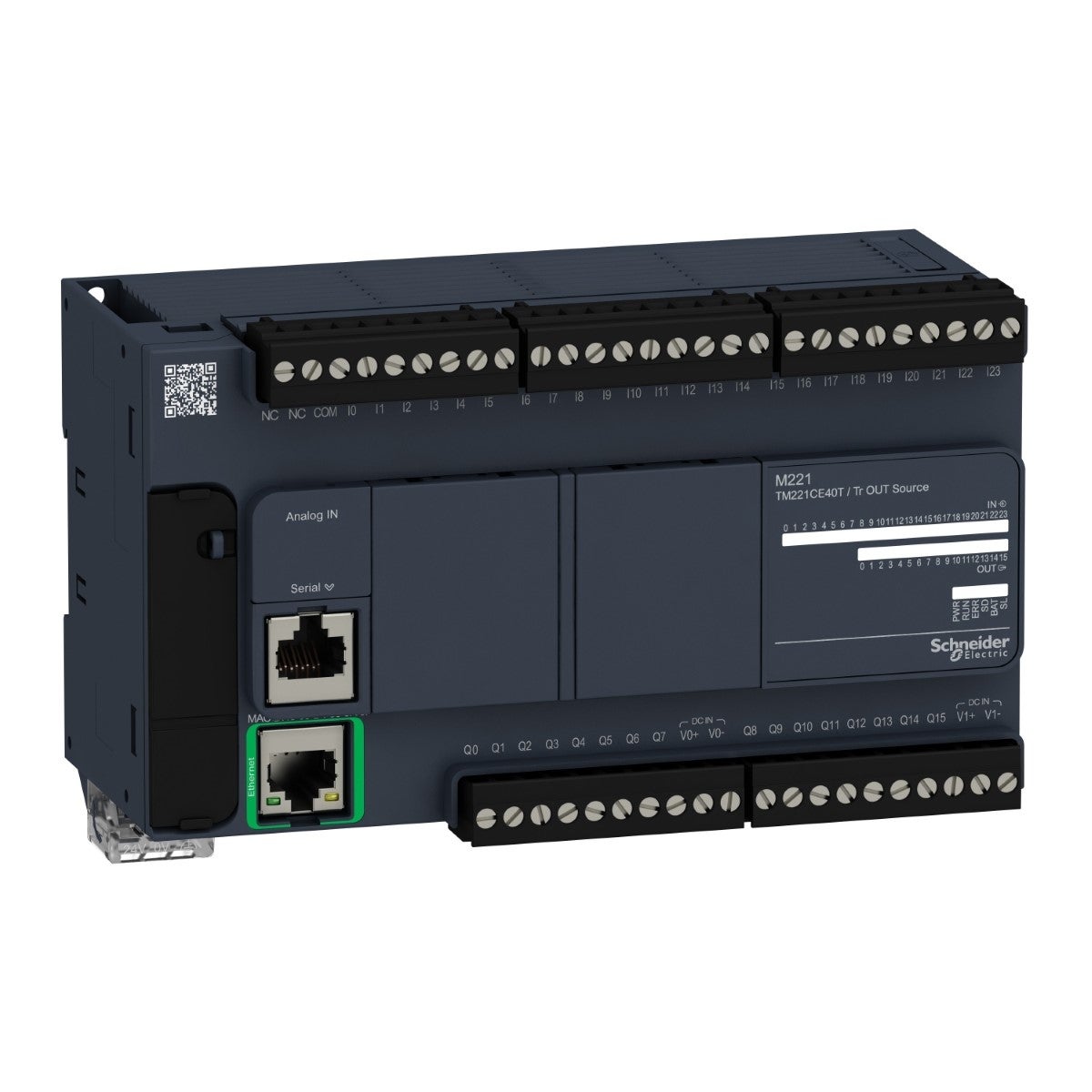 logic controller, Modicon M221, 40 IO, transistor, PNP, Ethernet